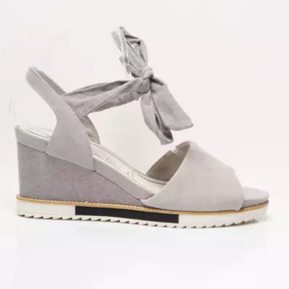 Tamaris Women Ankle Strap Wedge Sandals shoes sz 41/9 - Picture 1 of 13